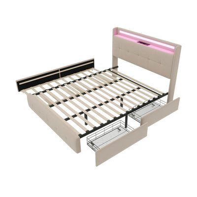 Holzlattenrost Gepolstertes Bett