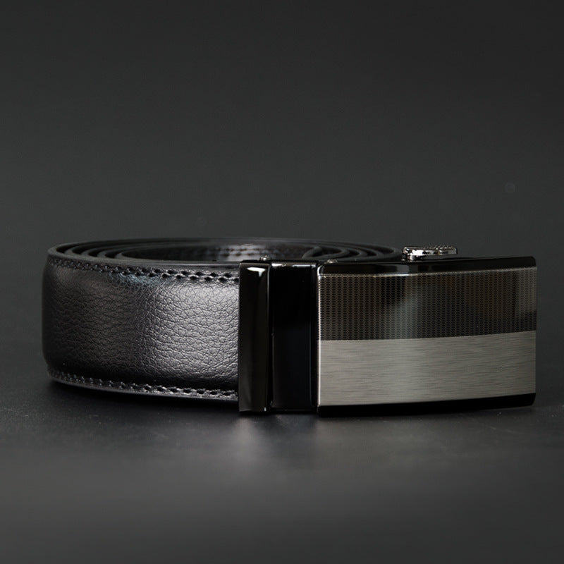 Men's two-layer cowhide belt belt