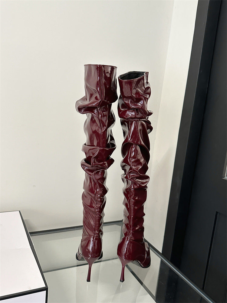 Autumn Stiletto Heel Pile Style