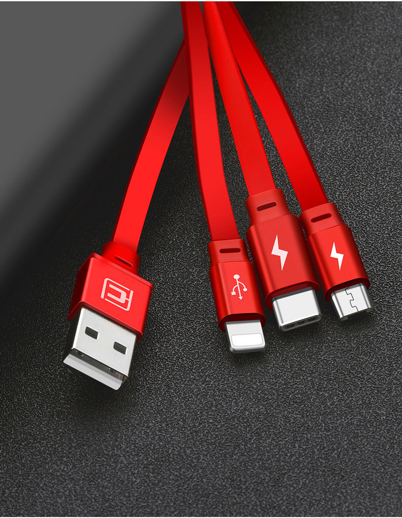 three-in-one charging line mobile phone