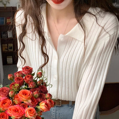 Retro Gentle Inner Wear Sweater Cardigan