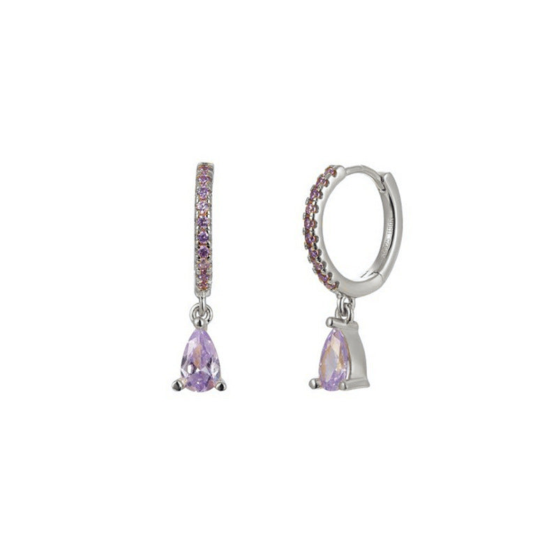 French style ear buckle silver earrings women fashion hot style