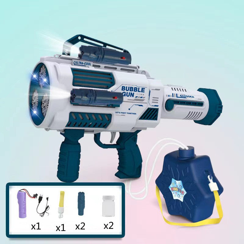 Bubbles Gun Kids Toy Rocket Soap Bubble