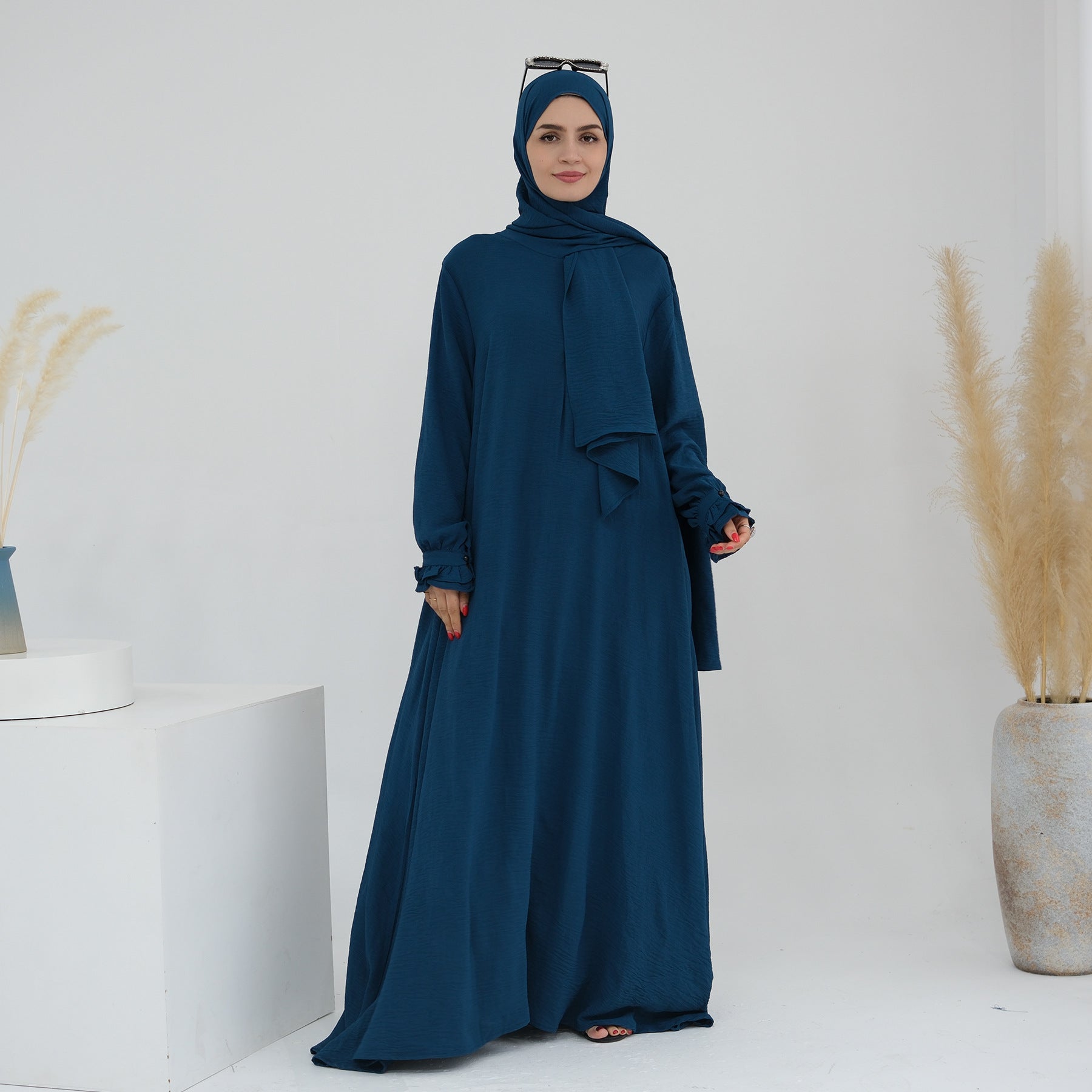 Middle East Dubai Turkey Headscarf Dress