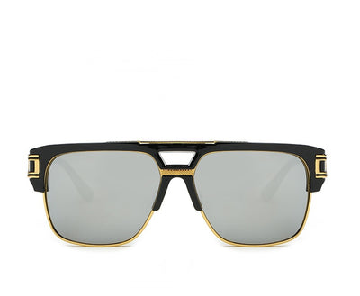 Men And Women Square Retro Colorful Reflective Sunglasses