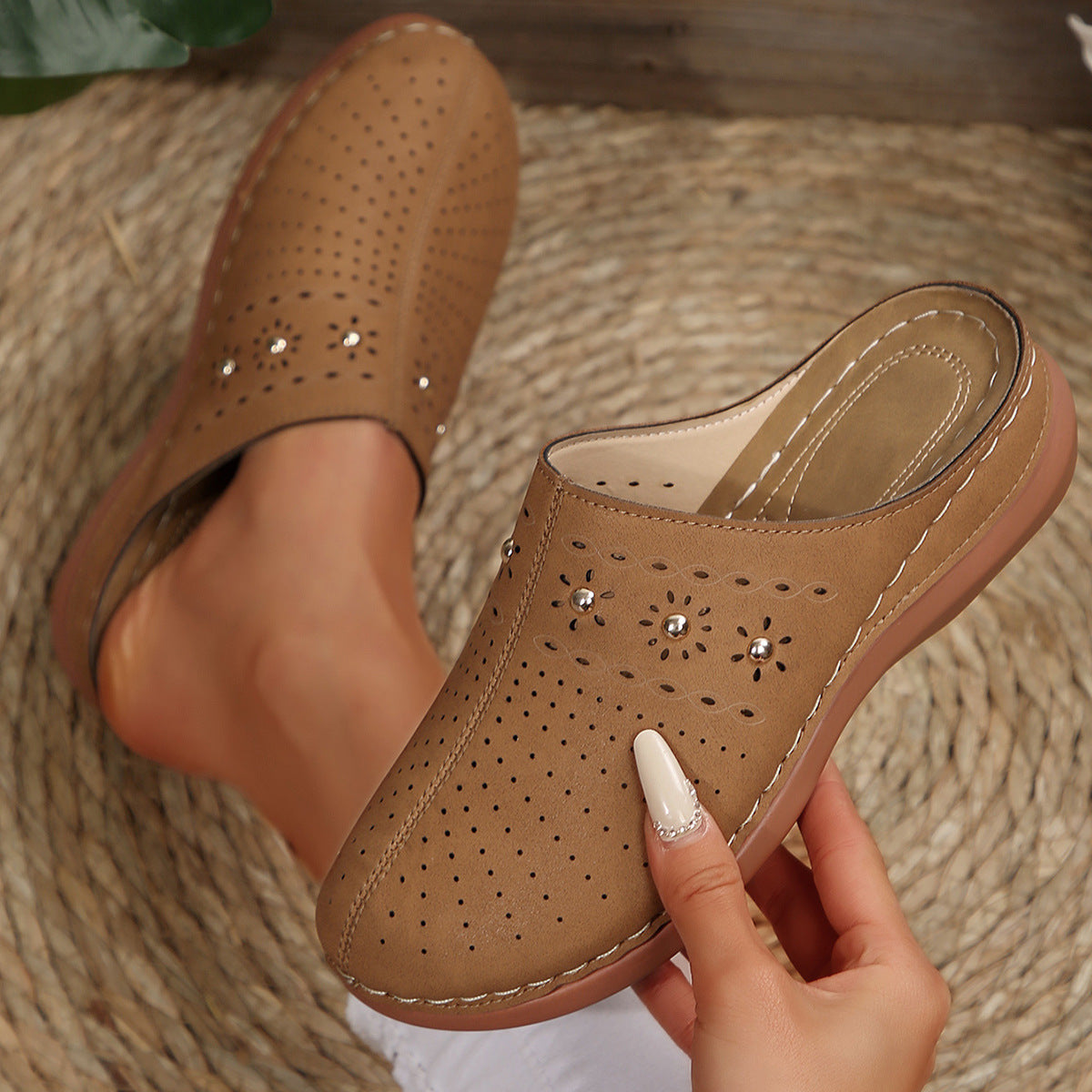 Women's Toe Covered Platform Slippers