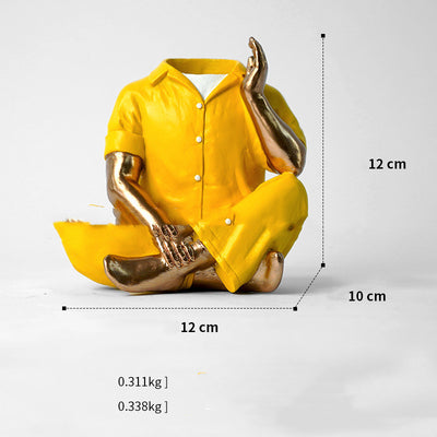 Men's Pajamas Vase Ornament Creative Resin Craft Home Furnishing Home Decor