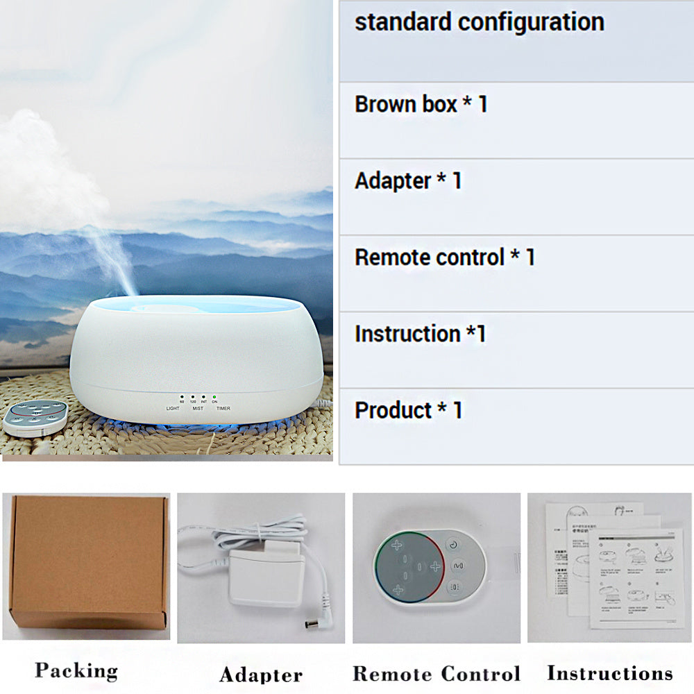 Air Humidifier Colorful Light Fragrance Diffuser Essential Oil Diffuser For Home