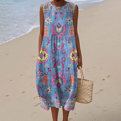 Sleeveless Shirt Dress