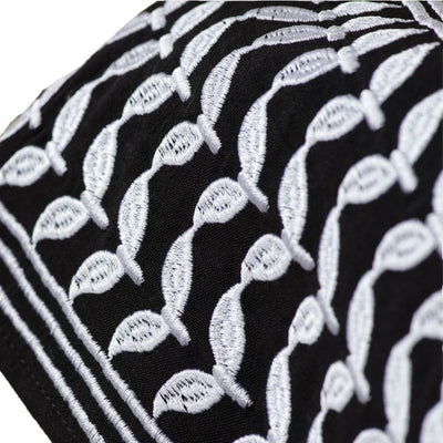 Keffiyeh Style Abaya With Crossbody Bag