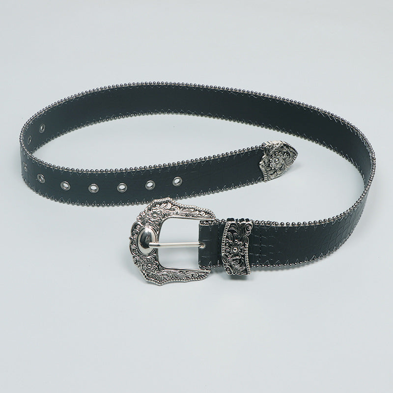 Retro Black Belt For Women Fashion Belt