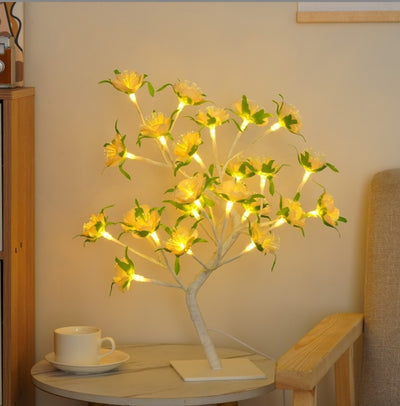 Bedroom Room Rose Tree Lamp Decoration