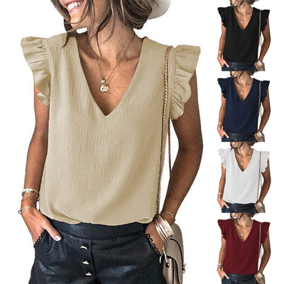 Ruffled Sleeve Top