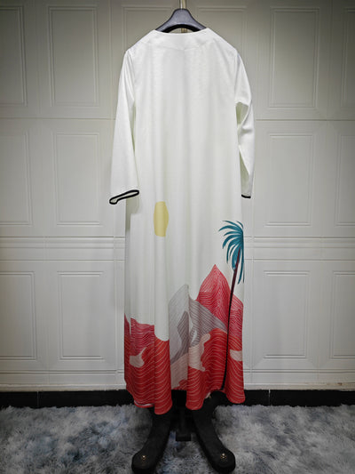 MQ111 Muslim Fashion Robe Abaya Cardigan Coat
