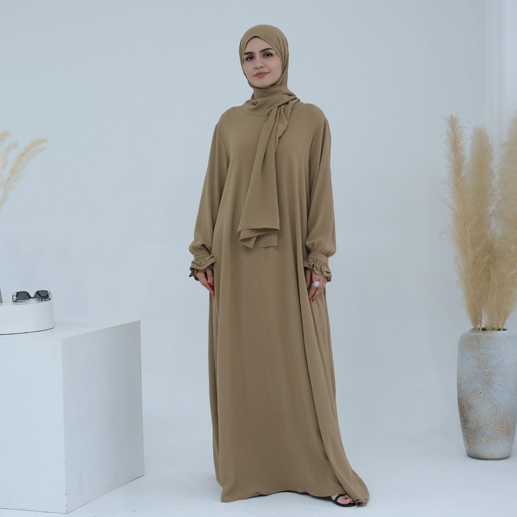Middle East Dubai Turkey Headscarf Dress