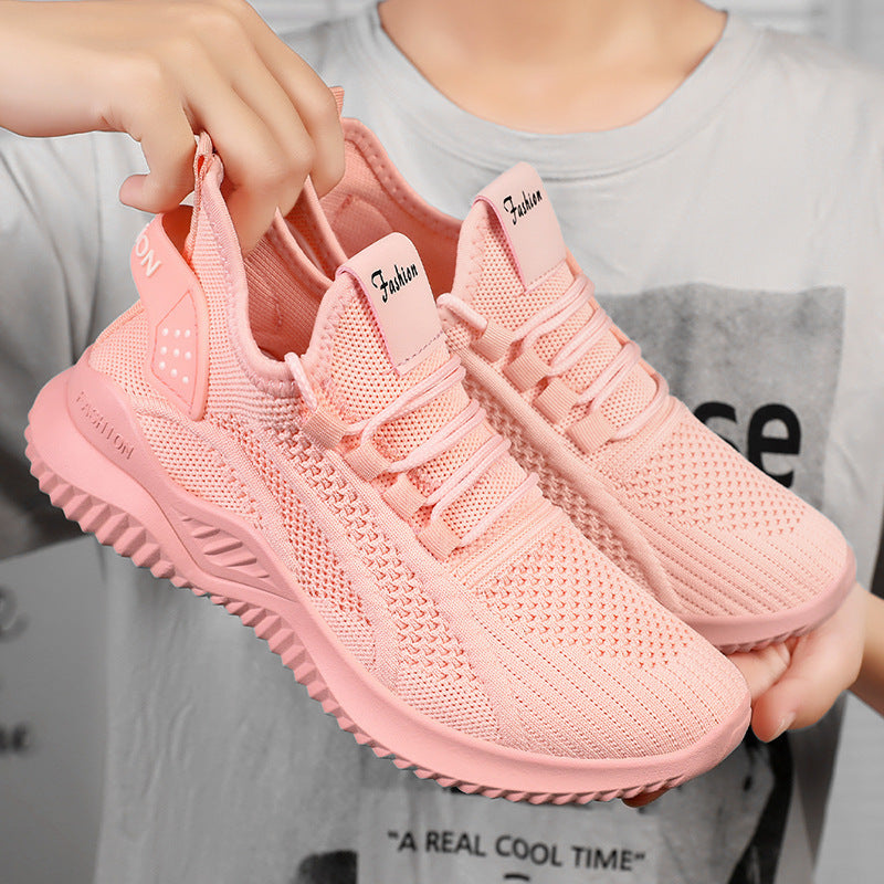 Soft Bottom Pure Color All-matching Breathable Casual Shoes