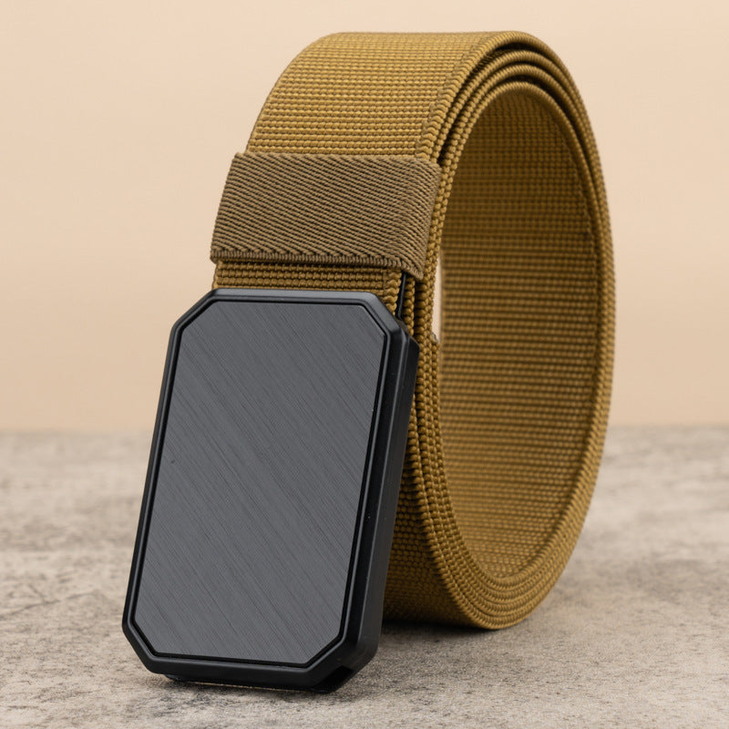 Canvas Belt Men's Automatic Buckle Tactical Military Training Belt
