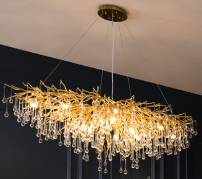 Luxury Chandelier Water Drop Crystal Lamp