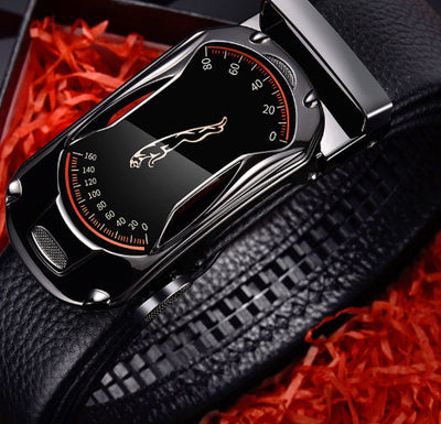 Men's leather belt