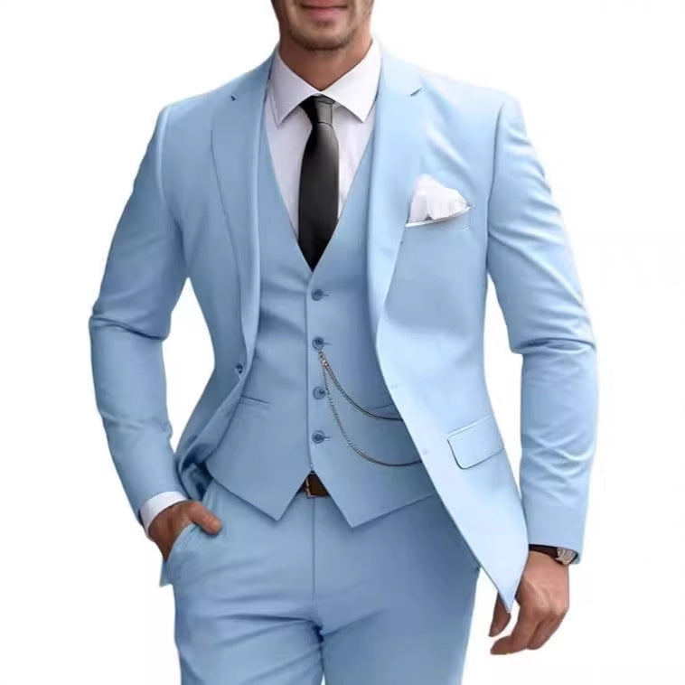 Suit Slim Fit Business Suit Banquet Temperament