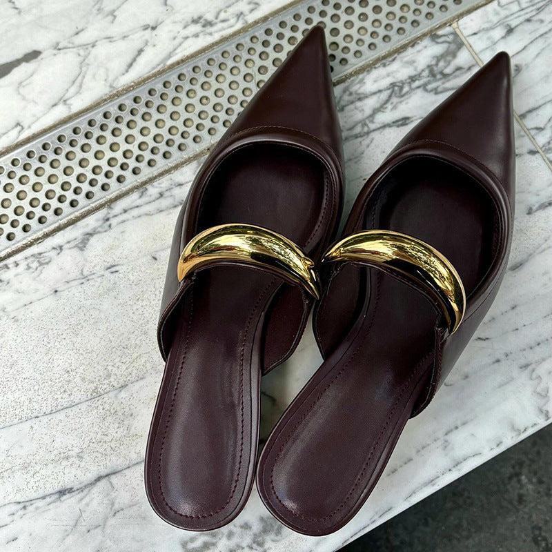 Pointed-toe Slippers Women