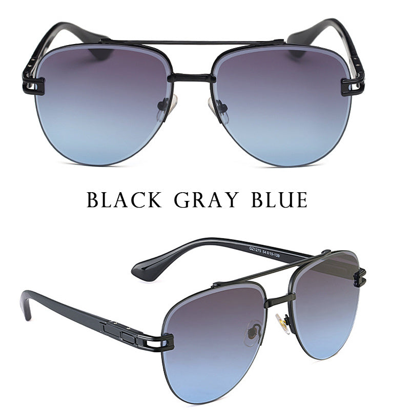 Fashion Women Retro Round Frame Frog Sunglasses