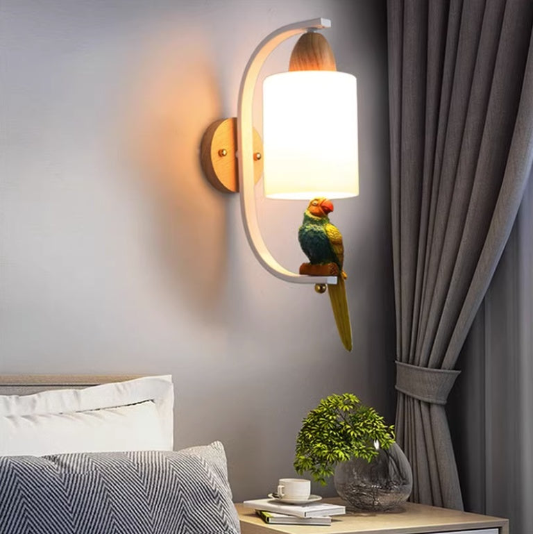 Solid Wood Bedside Lamp Minimalist Creative