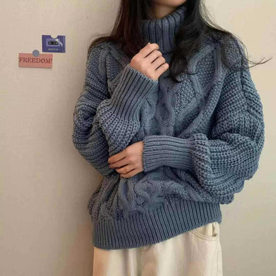 Sweater Twisted Short Long-sleeved Sweater Top