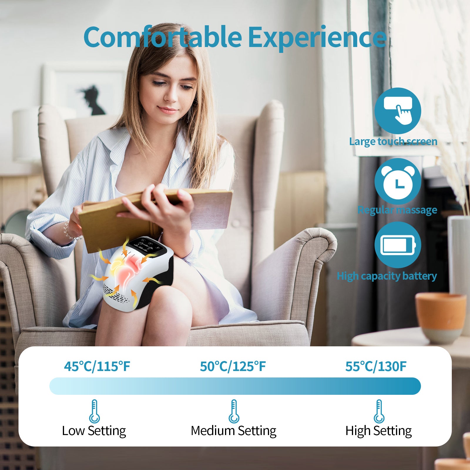 Intelligent Knee Massager Electric Knee Physiotherapy